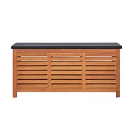 vidaXL Patio Storage Box 46.1"x19.7"x21.7" Solid Eucalyptus Wood