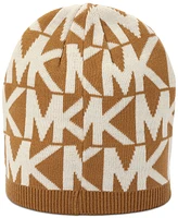 Michael Kors Major Mk Repeating Logo Knit Beanie