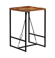 vidaXL Bar Table Solid Reclaimed Wood 27.6"x27.6"x41.7"