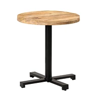 vidaXL Bistro Table Round 27.6"x29.5" Rough Mango Wood