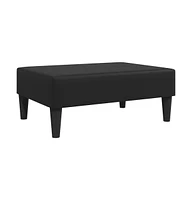 vidaXL Footstool Black 30.3"x21.7"x12.2" Faux Leather