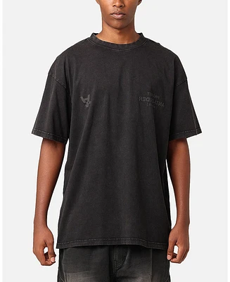 The Anti Order Men's Project T-Shirt, Black Acidwash