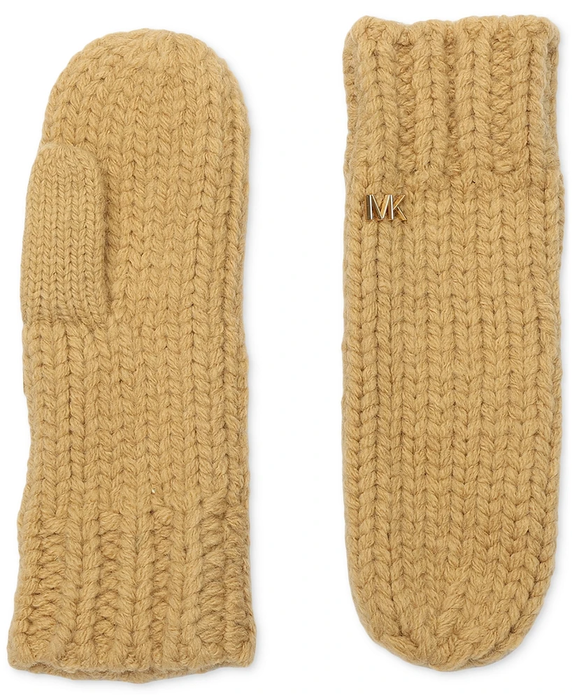 Michael Michael Kors Women's Logo Detail Super Chunk Mittens