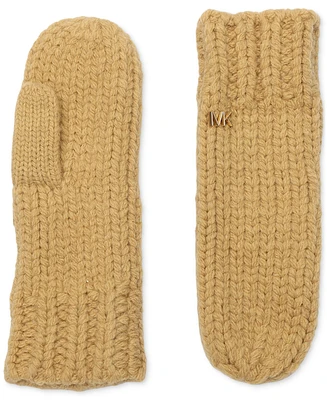 Michael Michael Kors Women's Logo Detail Super Chunk Mittens