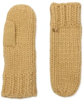 Michael Michael Kors Women's Logo Detail Super Chunk Mittens