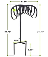 Sorbus Liberty Garden Manger Style Metal Garden Hose Stand