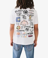 True Religion Men's Short Sleeve Multi Graphic Tee