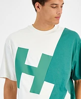 Hugo by Boss Men's Loose-Fit Colorblocked Logo Graphic T-Shirt