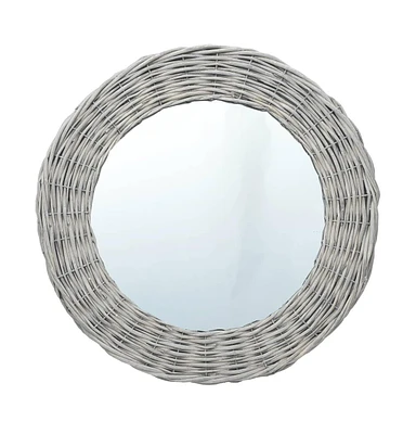 vidaXL Mirror 31.5" Wicker