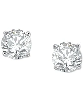 Diamond Four Prong Screw Back Stud Earrings (1-3/8 ct. t.w.) 14k Gold