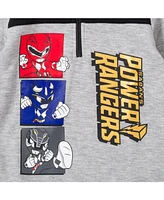 Power Rangers Boys Fleece Half Zip Pullover Hoodie to