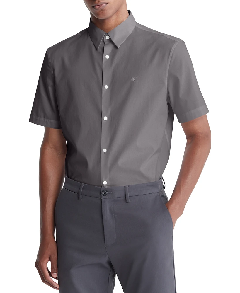 Calvin Klein Men's Slim-Fit Stretch Solid Shirt