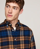 Tommy Hilfiger Men's Regular-Fit Black Watch Tartan Button-Down Shirt