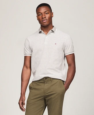 Tommy Hilfiger Men's Regular-Fit Tipped Linen Polo Shirt