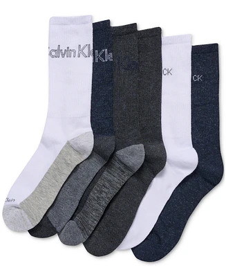 Calvin Klein Men's 6pk. Logo Crew Socks