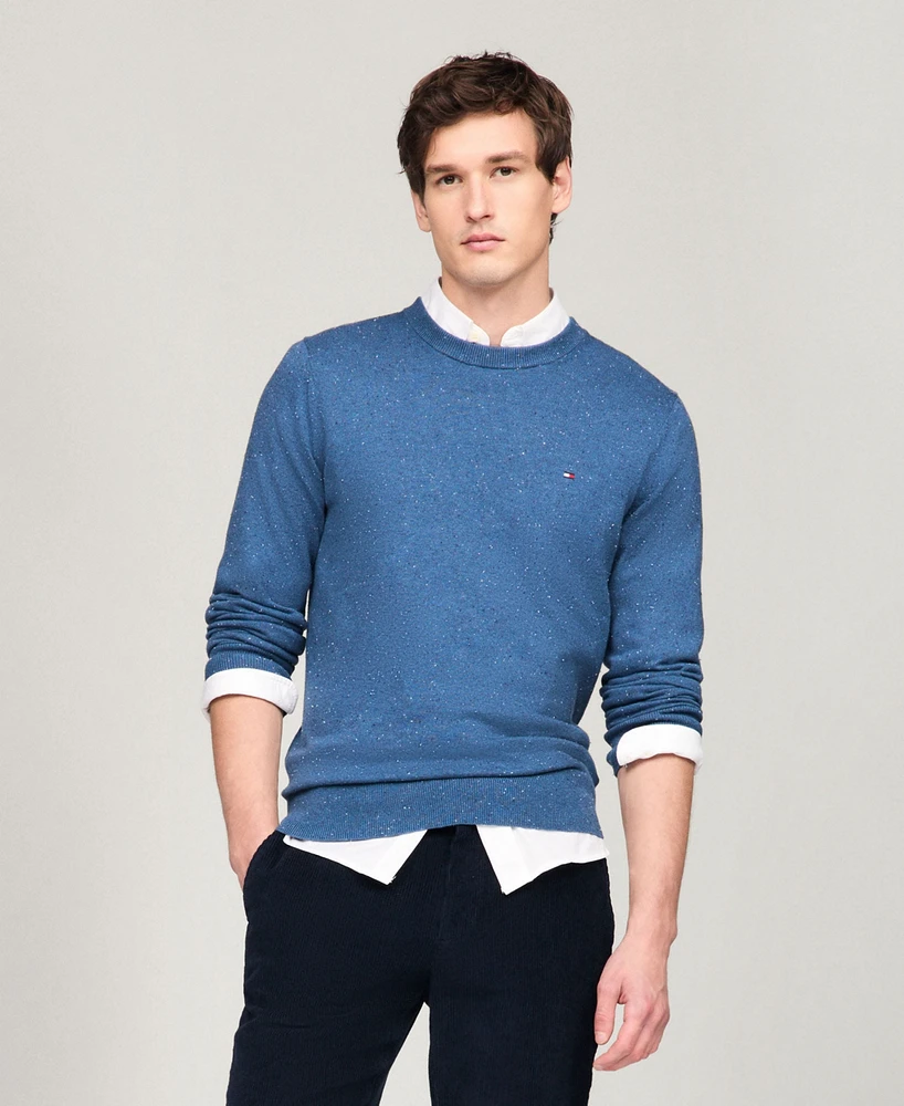 Tommy Hilfiger Men's Regular-Fit Pima Cotton Cashmere Blend Solid Crewneck Sweater