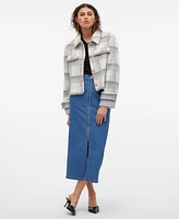 Vero Moda Women's Zilja Plaid Jacket