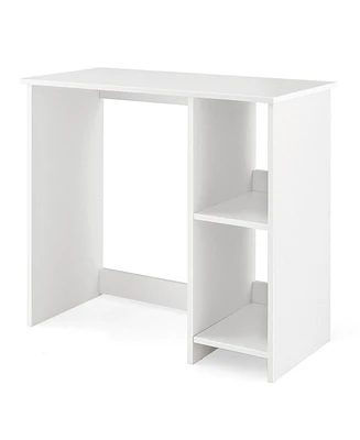 Skonyon 31.5 Inch Modern Home Office Desk with 2 Compartments-White