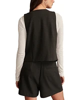 Lucky Brand Women's One-Button Sleeveless Vest