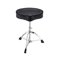 Yescom Saddle Drum Throne Drummer Stool Round Seat Chair Adjustable Height Folding Stand Large