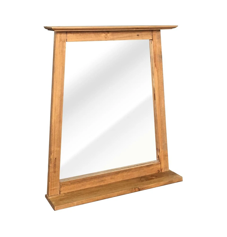 vidaXL Bathroom Mirror Solid Pinewood 27.6"x4.7"x31.1"