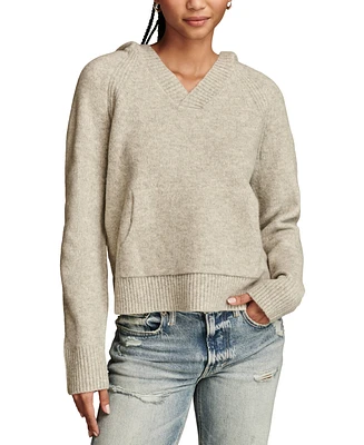 Lucky Brand Women's Long Sleeve Hooded Sweater