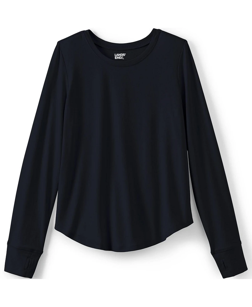 Lands' End Girls Long Sleeve Active Tee