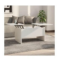 vidaXL Coffee Table White 31.5"x19.7"x16.7" Engineered Wood