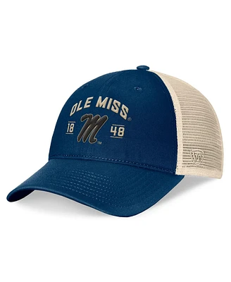 Top of the World Men's Navy Ole Miss Rebels Heritage Waylon Trucker Adjustable Hat