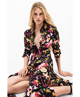 Desigual Women's Floral shirt dress