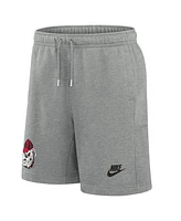 Nike Men's Heather Gray Georgia Bulldogs Legacy Essential Fleece Shorts