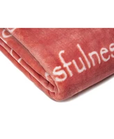 Chanasya Premium Yoga Happiness Blissfulness Message Based Gift Throw Blanket