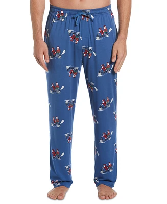 Perry Ellis Portfolio Men's Deluxe Touch Knit Printed Pajama Pant