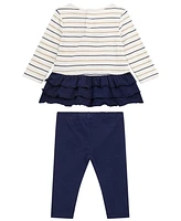 Guess Baby Girl Long Sleeve T-Shirt and Legging Set