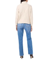 Vince Camuto Women's Mixed-Stitch Turtleneck Sweater