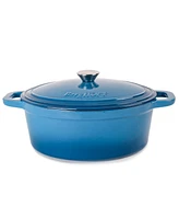 BergHOFF Neo 4Pc Cast Iron Set: 5qt. & 8qt. Covered Stockpot, Blue