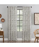 Archaeo Jigsaw Embroidery Linen Blend Curtain