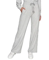 Karl Lagerfeld Paris Women's Rhinestone-Logo Pants