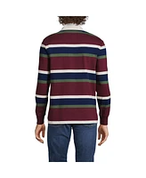 Lands' End Big & Tall Long Sleeve Stripe Rugby Shirt