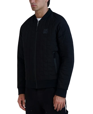 Karl Lagerfeld Paris Men's Slim-Fit Quilted Bomber Jacket