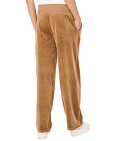 Vince Camuto Women's Velour Pull-On Straight-Leg Pants