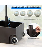 Givimo 150 Pounds Patio Umbrella Base Stand Wheels Planter Outdoor