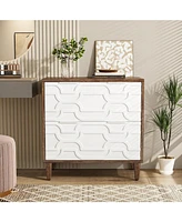 Tribesigns 2-Drawer File Cabinet, Lateral Filing Cabinet for A4/Letter/Legal Size, Office Storage Printer Stand with Drawer Home