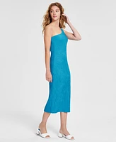 Bar Iii Women's One-Shoulder Asymmetric Midi Dress, Created for Macy's