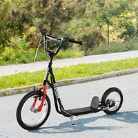 Streamdale Furniture Adjustable Youth Kick Scooter with Inflatable Wheels