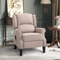 Streamdale Furniture Massage Recliner Sofa with Heat Function, Remote Control, Beige