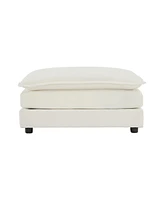 Simplie Fun Modern U-Shape Convertible Sofa and Ottomans