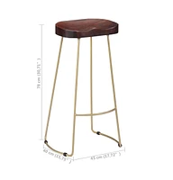 vidaXL Gavin Bar Stools 2 pcs Solid Mango Wood