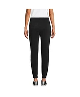 Lands' End Women's Petite Cupro Knit Mid Rise Jogger Pants