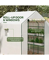 Portable Greenhouse: 4.6' x 4.7' with Shelves
